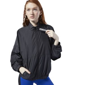 Reebok Meet You There Woven Jacke Damen - Schwarz - DE 702-VJF